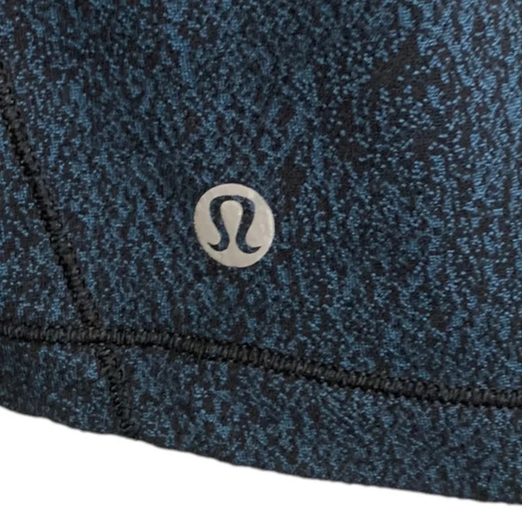 Lululemon Outrun 1/2 Zip Running Luon Spray Jacquard Alberta Lake Black Pullover - Picture 13 of 13